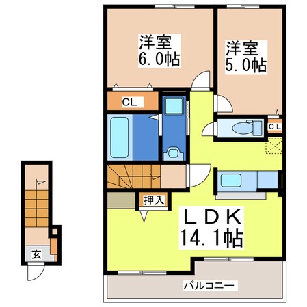 ARMAGNAC　Bの物件間取画像